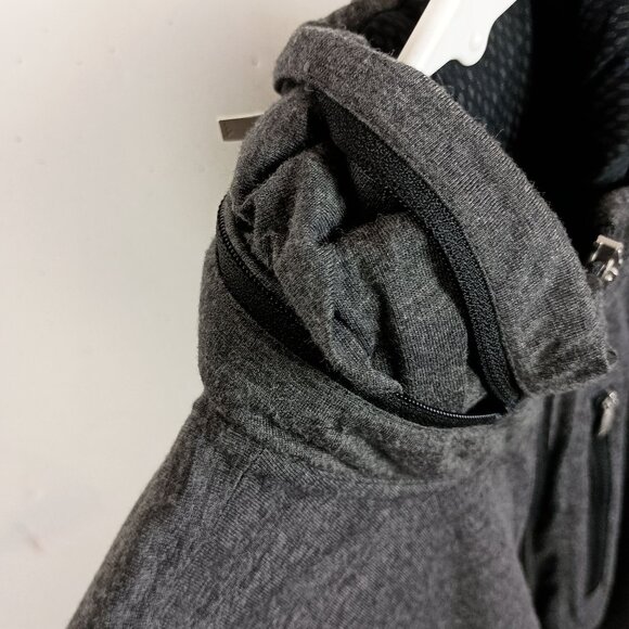 Adidas Womens ClimaProof Golf Jacket Softshell Concealed Hood Full-Zip L Gray - Picture 6 of 12